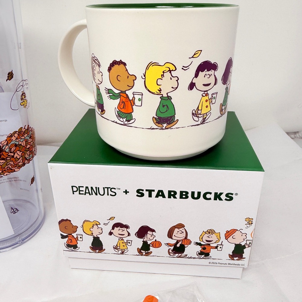 NEW Starbucks x Peanuts Fall 2026 Collection Mug Tumbler Cold Cup Pins + more - Picture 3 of 10